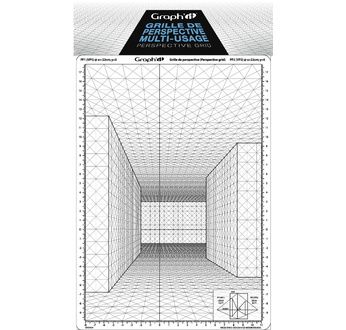 GRAPH'IT Grille de perspective E - Rue en Perspective frontale