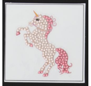 CRYSTAL ART Kit sticker broderie diamant 9x9cm Licorne