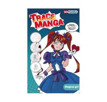 GO MANGA - Trace Manga Template  "Magical Girl "