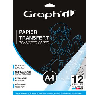 GRAPH'IT 12 Papiers Transfert A4