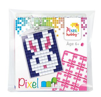 PIXEL Kit créatif porte-clé 4x3cm - Lapin