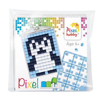 PIXEL Kit créatif porte-clé 4x3cm - Pingouin