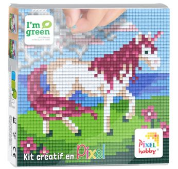 PIXEL Kit créatif tableau 12x12cm - Licorne