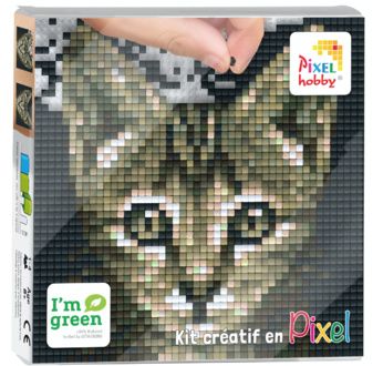 PIXEL Kit créatif tableau 12x12cm - Chat