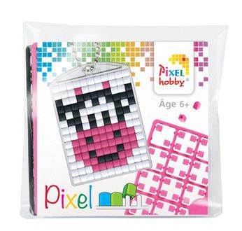 PIXEL Kit créatif porte-clé 4x3cm - Vache