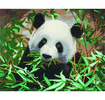 CRYSTAL ART Kit tableau broderie diamant 40x50cm Panda