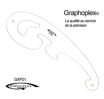 Transparent French Curves - 30 cm; 2 mm thick