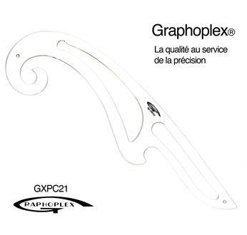Transparent French Curves - 41,5 cm; 2 mm thick