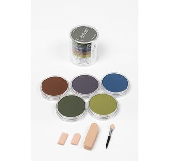 PANPASTEL Set de 5 couleurs + outils - Ultra-sombres