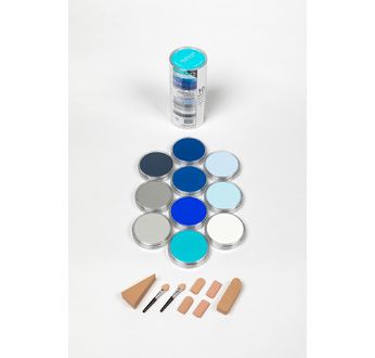 PANPASTEL Set de 10 couleurs + outils  - Marine