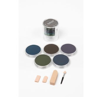 PANPASTEL, Set de 5 couleurs + outils - ULTRA SOMBRES - OMBRES