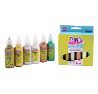 DIAM'S 3D MINI SET TOTAL POP 6 assorted juicy colours