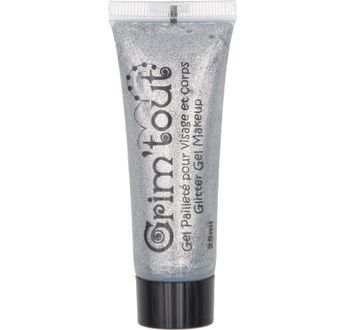 GRIM TOUT Gel pailleté visage hose 25ml sous blister - Argent