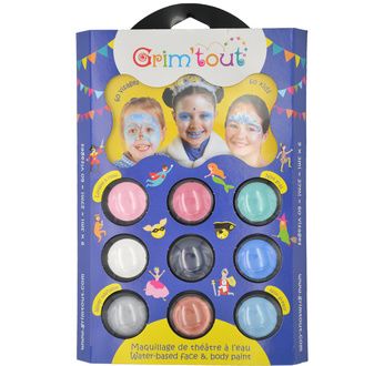 GRIM'TOUT - Face paint 9 colours palette - SNOW QUEEN