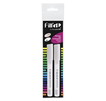 FILL'IT - 2 Empty 4,5mm Blister Markers + 1 free nib