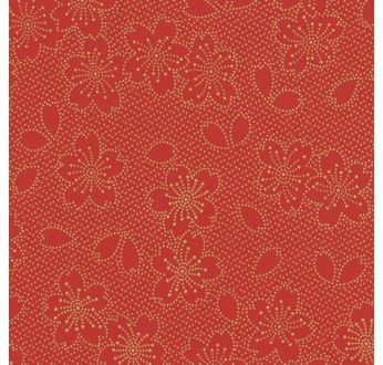 PAPERTREE 50*70 cm 100 g HANAMI ROUGE/OR