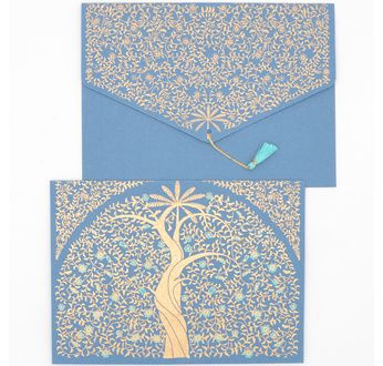PAPERTREE GAIA Enveloppe  17*23 cm A5 Bleu roi