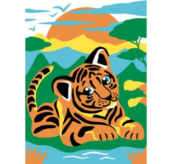 Peinture par N° junior - Tifou le tigre