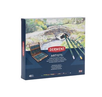 DERWENT - ARTISTS - coffret bois 48 crayons de couleur