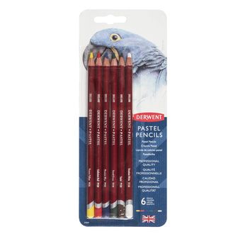 DERWENT - CRAYON PASTEL - blister 6 crayons