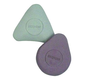 DERWENT - Lot de 2 gommes ergonomiques