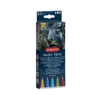 DERWENT - PAINT PEN - 5 marqueurs peinture opaque palette n 2