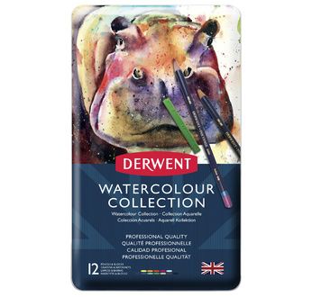 Derwent Watercolour Collection tin of 12