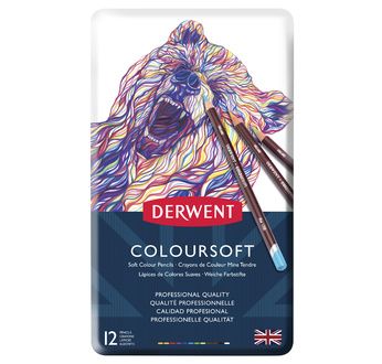 Derwent Coloursoft tin of 12