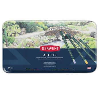 Derwent Artists tin of 36