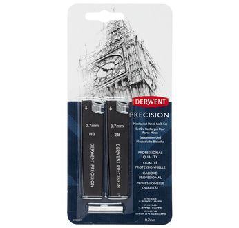 Derwent Precision Mechanical Pencil 0.7 Blister Set (15x HB/15x 2B)