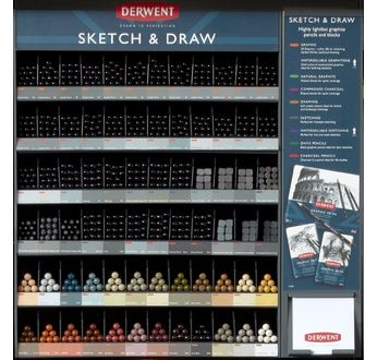 DERWENT - SKETCHING - gamme complète 72 crayons à l'unité