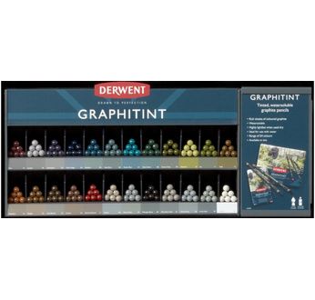 DERWENT - GRAPHITINT - gamme complète 24 crayons à l'unité (1x6x24)