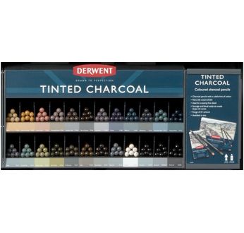 Derwent Tinted Charcoal 24 Stock Pack (1X6X24)