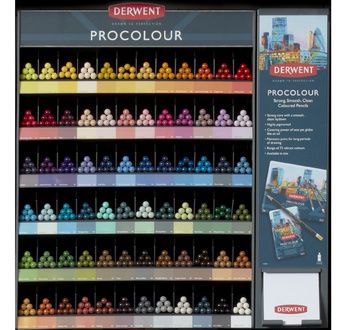 DERWENT - PROCOLOUR - gamme complète 72 crayons à l'unité (1x6x72)