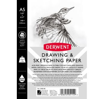 Derwent A5 Sketch Pad Portrait - 165 gsm 30 shts