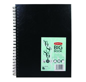 DERWENT - Carnet dessin spirales côté A4 - 86 feuilles 110gsm