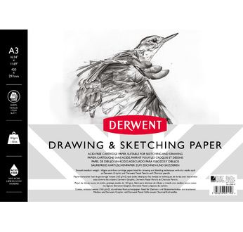 DERWENT - Bloc esquisse A3 spiralé - paysage - 30 feuilles 165gsm