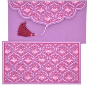 PAPERTREE BENGALI Gift Enveloppe 19 x 10 cm Mauve