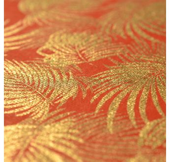 PAPERTREE 50*70 100g PALME D'OR Red/gold & copper