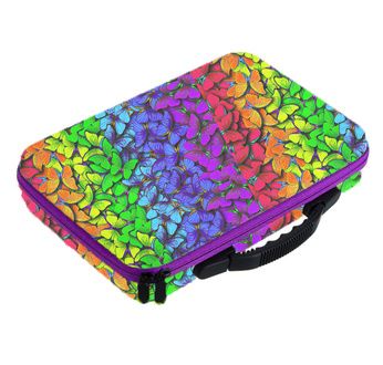 Crystal Art Storage Case Ombre Butterflies - 60 bottles