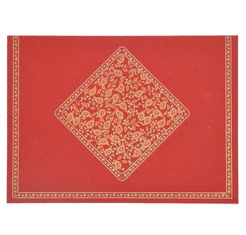 PAPERTREE TAJ Enveloppe kdo (A5) Rouge/Orange