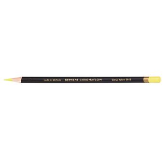 DERWENT CHROMAFLOW Crayon de couleur - DERWENT - CHROMAFLOW - Crayon de couleur extra-tendre Jaune citron