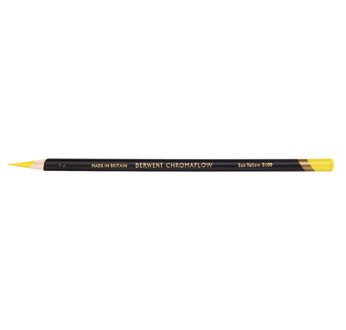 DERWENT CHROMAFLOW Crayon de couleur - DERWENT - CHROMAFLOW - Crayon de couleur extra-tendre Jaune soleil