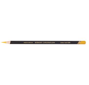 DERWENT CHROMAFLOW Crayon de couleur - DERWENT - CHROMAFLOW - Crayon de couleur extra-tendre Ambre Doré