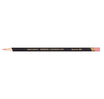 DERWENT CHROMAFLOW Crayon de couleur - DERWENT - CHROMAFLOW - Crayon de couleur extra-tendre Rose Poudre