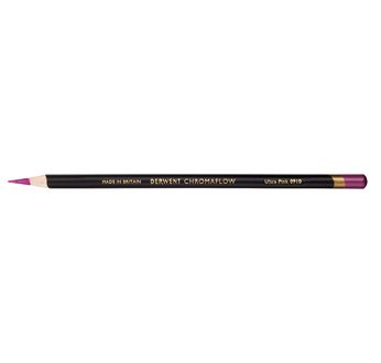 DERWENT CHROMAFLOW Crayon de couleur - DERWENT - CHROMAFLOW - Crayon de couleur extra-tendre Ultra rose