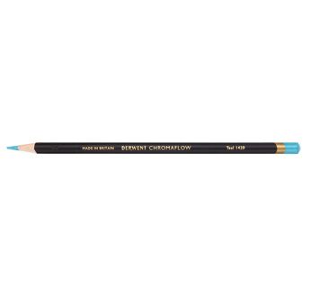 DERWENT CHROMAFLOW Crayon de couleur - DERWENT - CHROMAFLOW - Crayon de couleur extra-tendre Bleu Sarcelle