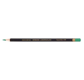 DERWENT CHROMAFLOW Crayon de couleur - DERWENT - CHROMAFLOW - Crayon de couleur extra-tendre Vert Tropical