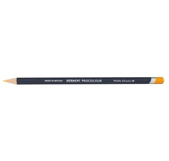 DERWENT PROCOLOUR Crayon de couleur - DERWENT - PROCOLOUR - crayon de couleur Orange chrome moyen - 08