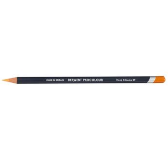 DERWENT PROCOLOUR Crayon de couleur - DERWENT - PROCOLOUR - crayon de couleur Orange chrome profond - 09